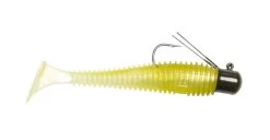 Lunkerhunt Pre-Rigged Finesse Swimbait 3 Inch Paddle Tail Swimbait