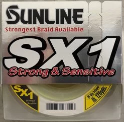Sunline SX1 Braid High-Vis Yellow Leader 125 Yd