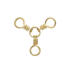 Rosco Brass 3-Way Swivel 12 Pack