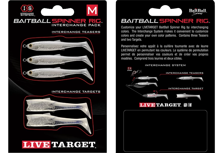 LIVETARGET BaitBall SR Interchange Pack Umbrella Rig Parts - Image 17